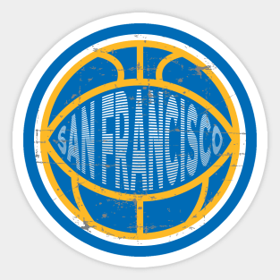 San Francisco Basketball 2 Sticker